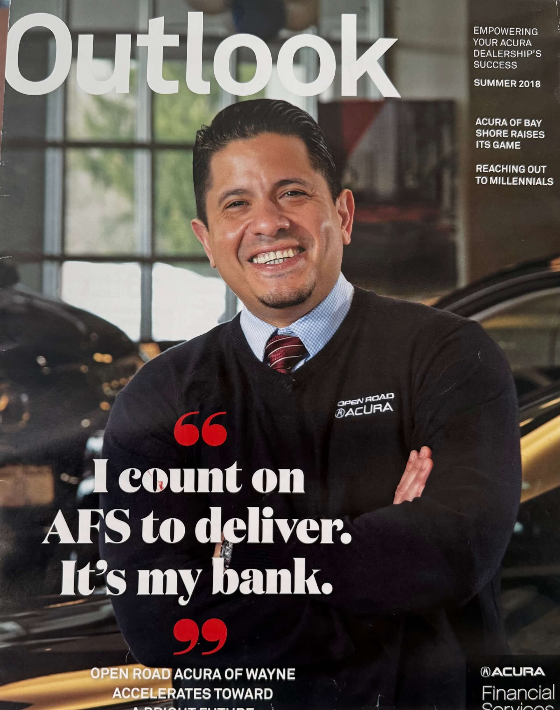 Boss Auto owner featured on the cover of Outlook magazine, Summer 2018